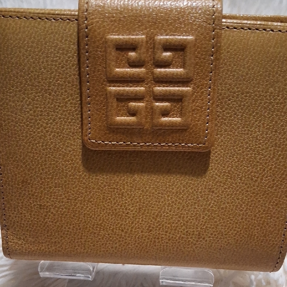 Authentic Givenchy Tan Leather Wallet